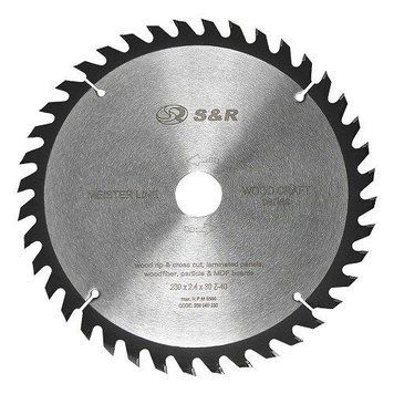 Диск пильный S&R Meister Wood Craft 230x30x2,4&nbsp;мм 40 зуб 238040230 фото