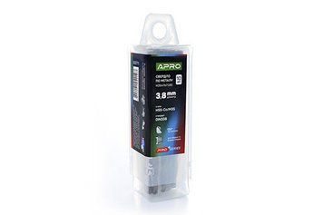 Свердло для металу кобальтове HSS-Co/M35 &Oslash; 3.8 мм (тубус, красно 10 шт.) PRO APRO 830711 фото