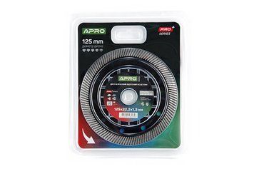 Диск алмазний по бетону Кераміка Швидкий Різ 125х1.3х22.22мм 22-24% APRO PRO 830083 фото
