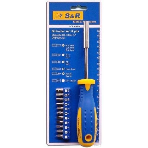 Тримач біт S&R серії S2 100 мм + 11 насадок 250011100 фото