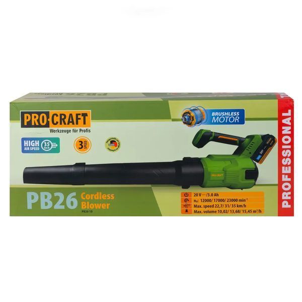 Аккумуляторная воздуходувка Procraft PB26 030364 фото