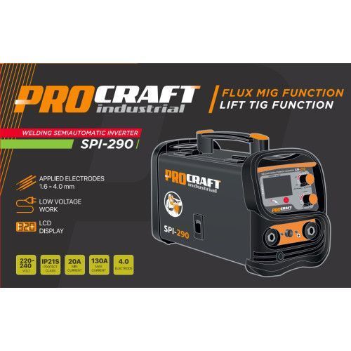 Инверторный сварочный полуавтомат Procraft Industrial SPI-290 070290 фото
