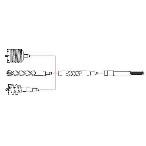 Шнековый бур по бетону S&R VERSIO 35 х 150 209007400 фото