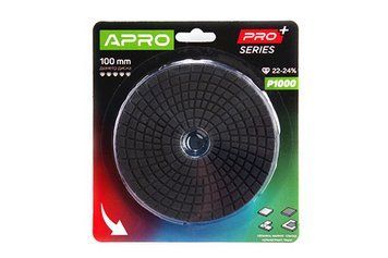 Круг алмазный шлифовальный на липучке 100мм Р1000 APRO PRO 812181 фото