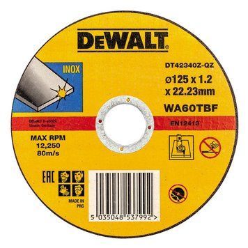 Коло відрізне 125х1.2х22.23 мм DeWALT DT42340Z DT42340Z фото