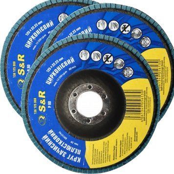 Коло зачісне пелюсткове S&R цирконієве 125x22,2 з. 80 сталь 3 шт. 138125008-3 фото