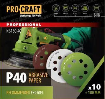 Шкурка шліфувальна Procraft KB180.40 KB18040 фото