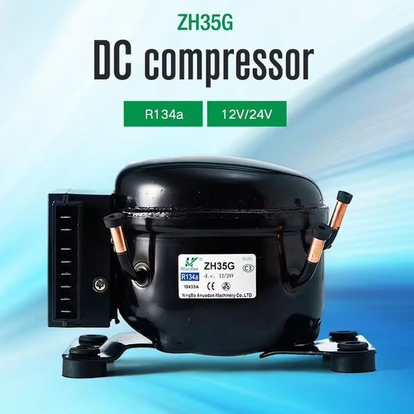 Компресор для автохолодильника 12/24 Вольт Anuodan ZH35G (R-134a, DC12V, DC24V) ANZH35G фото