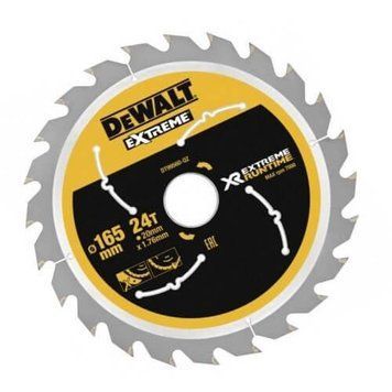 Диск пильний EXTREME RUNTIME 165*20мм DeWALT DT99560 DT99560 фото