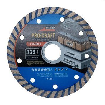 Диск алмазный режущий Procraft Turbo DT125 DT1250 фото