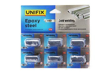 Холодне зварювання сіре 6*10 г (блістер) UNIFIX 940016 фото