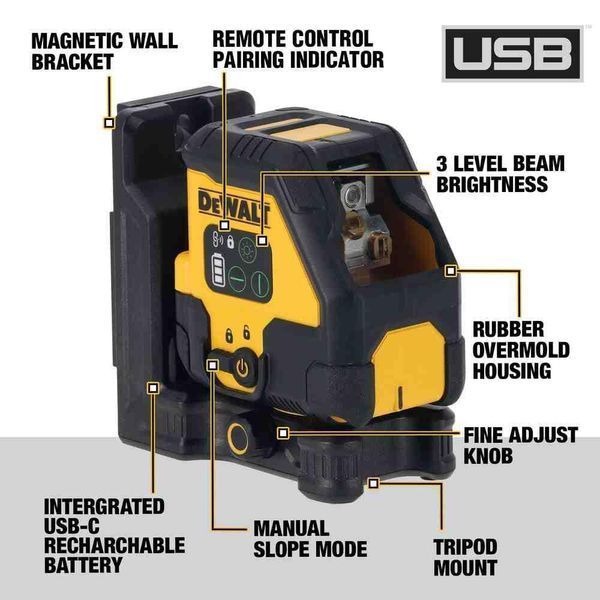 Уровень лазерный линейный DeWALT DCLE14201GB DCLE14201GB фото