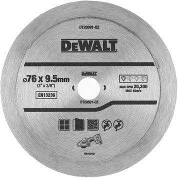 Диск алмазний 76*1,0*10мм DeWALT DT20591 DT20591 фото