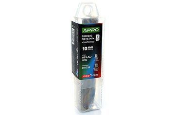 Свердло для металу кобальтове HSS-Co/M35 &Oslash; 10.0 мм (тубус, раза 5 шт.) PRO APRO 830729 фото
