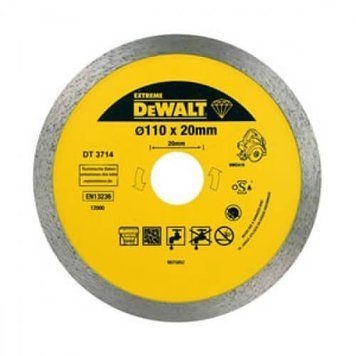 Диск діамантовий 110х1.6х20 мм DeWALT DT3714 DT3714 фото