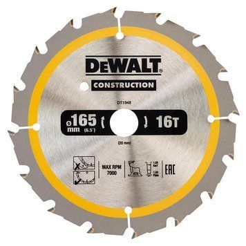 Диск пильный 165*20мм DeWALT DT1948 DT1948 фото
