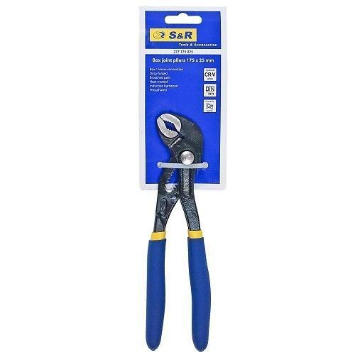 Переставные клещи S&R 277175025 175х25 мм с кнопкой фиксации 277175025 фото