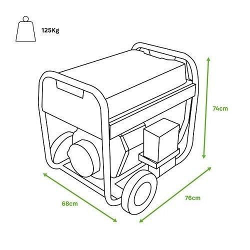 Генератор дизельний GENERGY LIMITED 7000D 6,5 кВт 240632090 фото