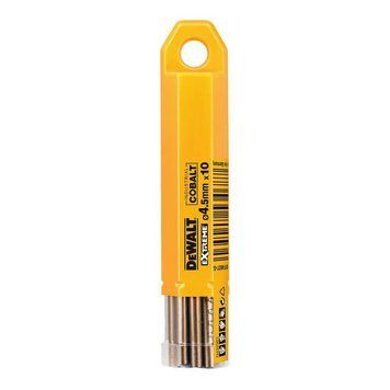 Сверло по металлу 4,5мм EXTREME Industrial Cobalt 10шт DeWALT DT4927 DT4927 фото