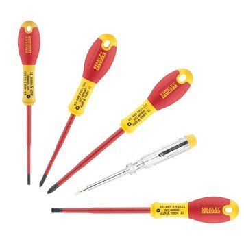 Набор из пяти изолированных отверток для электриков FatMax VDE 1000V STANLEY XTHT0-62692 XTHT0-62692 фото