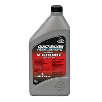 Масло моторное двухтактное Premium TC-W3,1 литр, Quicksilver. 8M0205370 фото