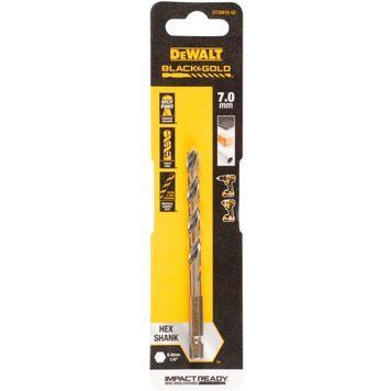 Свердло по металу 7мм EXTREME IMPACT Black & Gold DeWALT DT20610 DT20610 фото