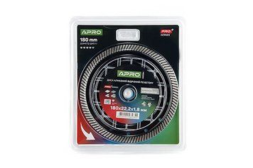 Диск алмазний по бетону Кераміка Швидкий Різ 180х1.8х22.22мм 22-24% APRO PRO 830084 фото